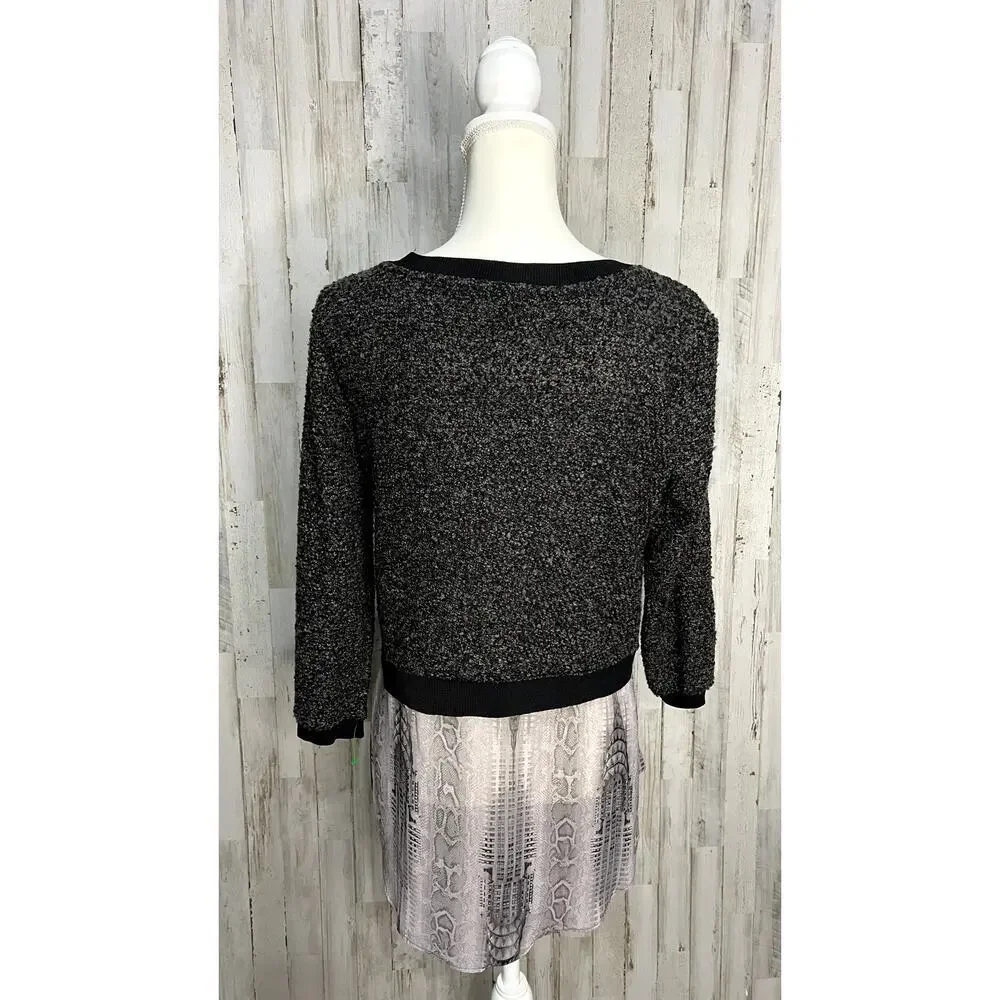 Elie Tahari Women's Black Pullover‎ Sweater Top Size Small Long Sleeve